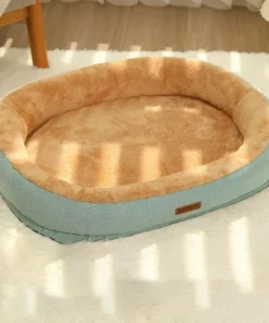 Cozy Comfort Cotton Pet Bed for Cats and Small Dogs
