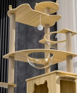 Luxury 5-Tier Wooden Cat Tower 19 » Pets Impress Luxury 5-Tier Wooden Cat Tower 18 » Pets Impress