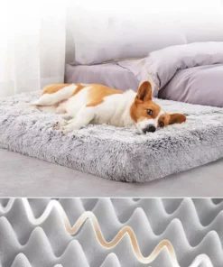 Alternative view of Luxurious Plush Square Dog Mattress