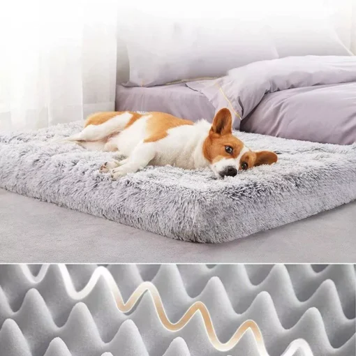Luxurious Plush Square Dog Mattress - Image 2